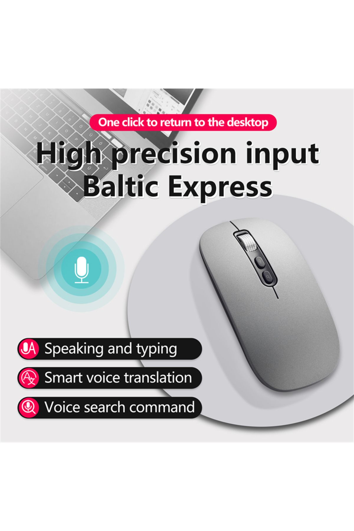 Choice-AI Smart Voice Mouse Speech to Text Mouse Rechargeable 2.4G Wireless Bluetooth Mouse for Windows ... 2