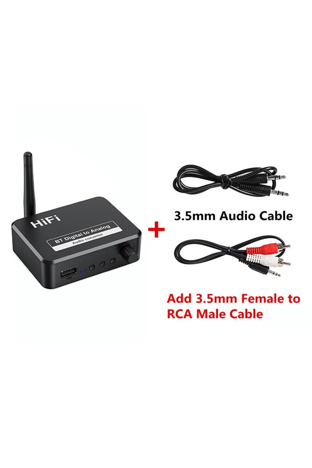 Choice-Digital to Analog Audio Dac Converter Adapter Digital Spdif Optical Toslink to 3.5mm 3.5 Aux Jack... 1