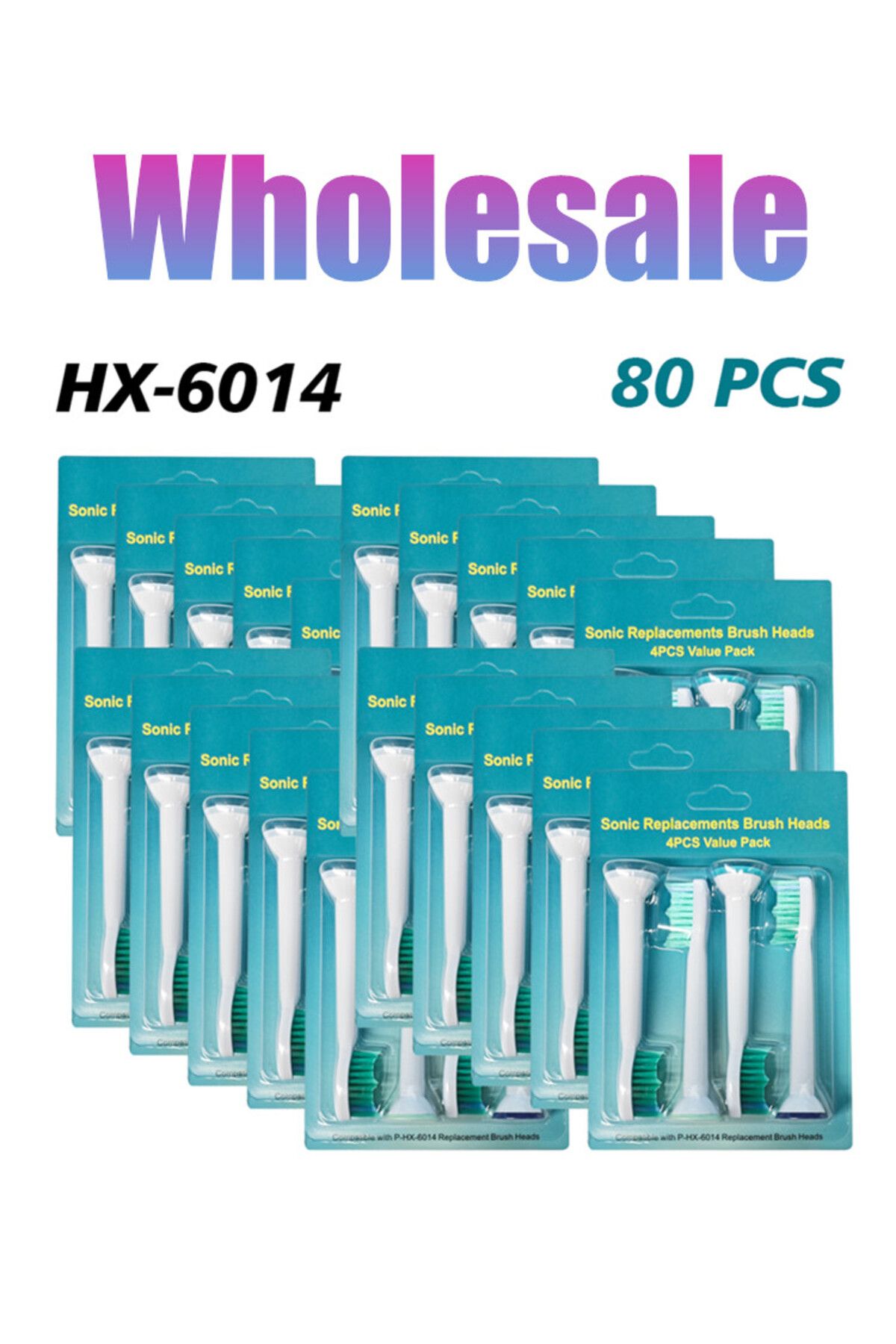 Choice-80pcs/lot Wholesale Electric Toothbrush Head Replacement For PHILIPS Model HX3 HX6730 HX9342 Soni... 5