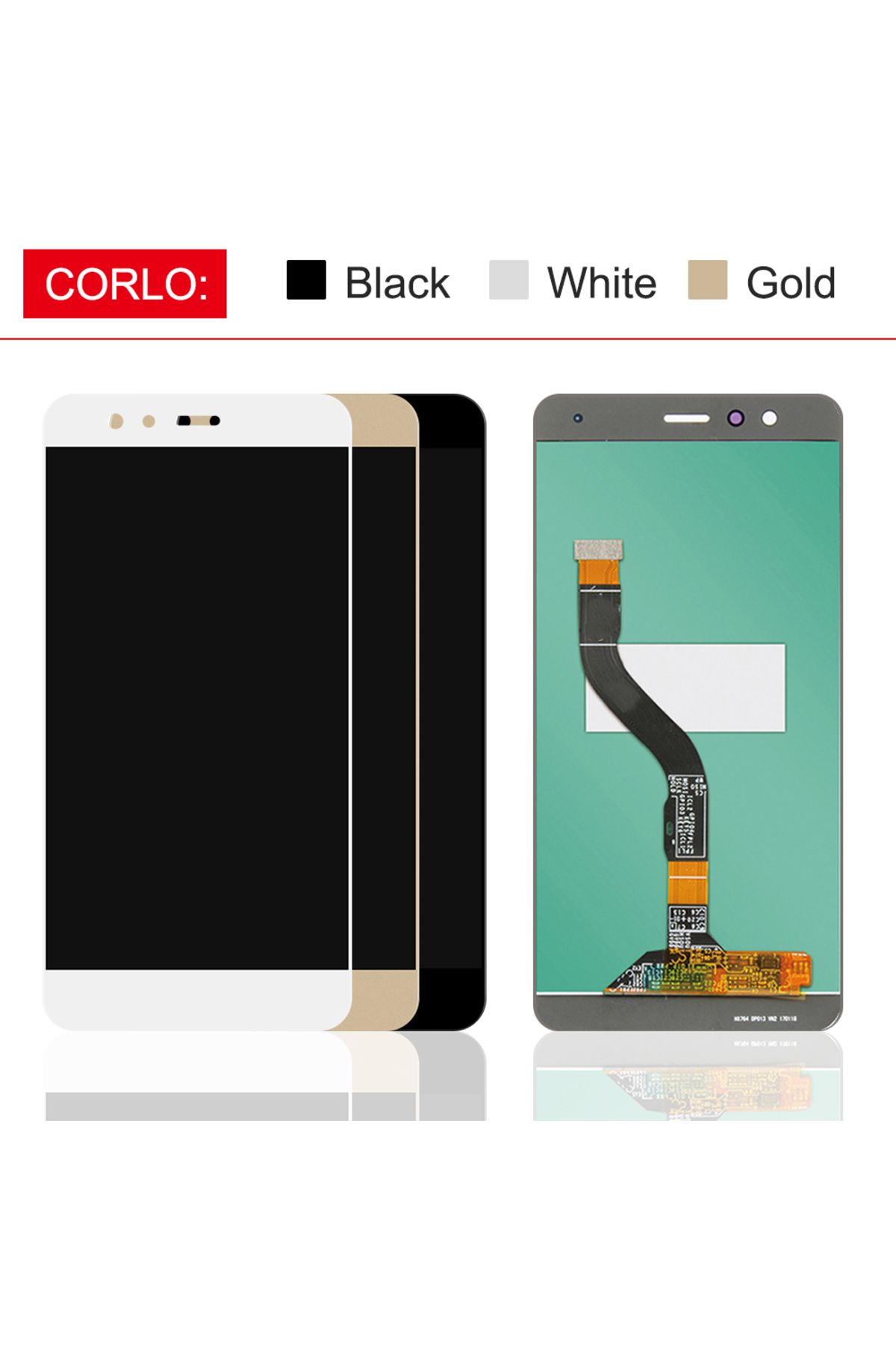 OKBICHI-Black No Frame Display For Huawei P10 Lite Display Touch Screen With Frame Replace Original For Huaw 5