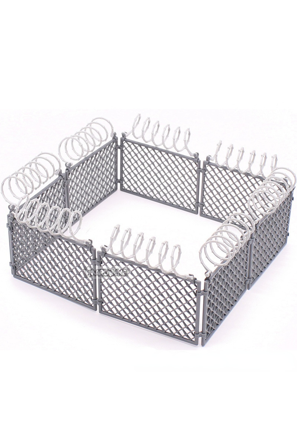 محوطه زندان MOC، بلوک‌های ساختمانی نظامی، بلوک‌های DIY، قطعات، اسباب‌بازی برای پسران، لوازم جانبی توری سیمی، پروتئین