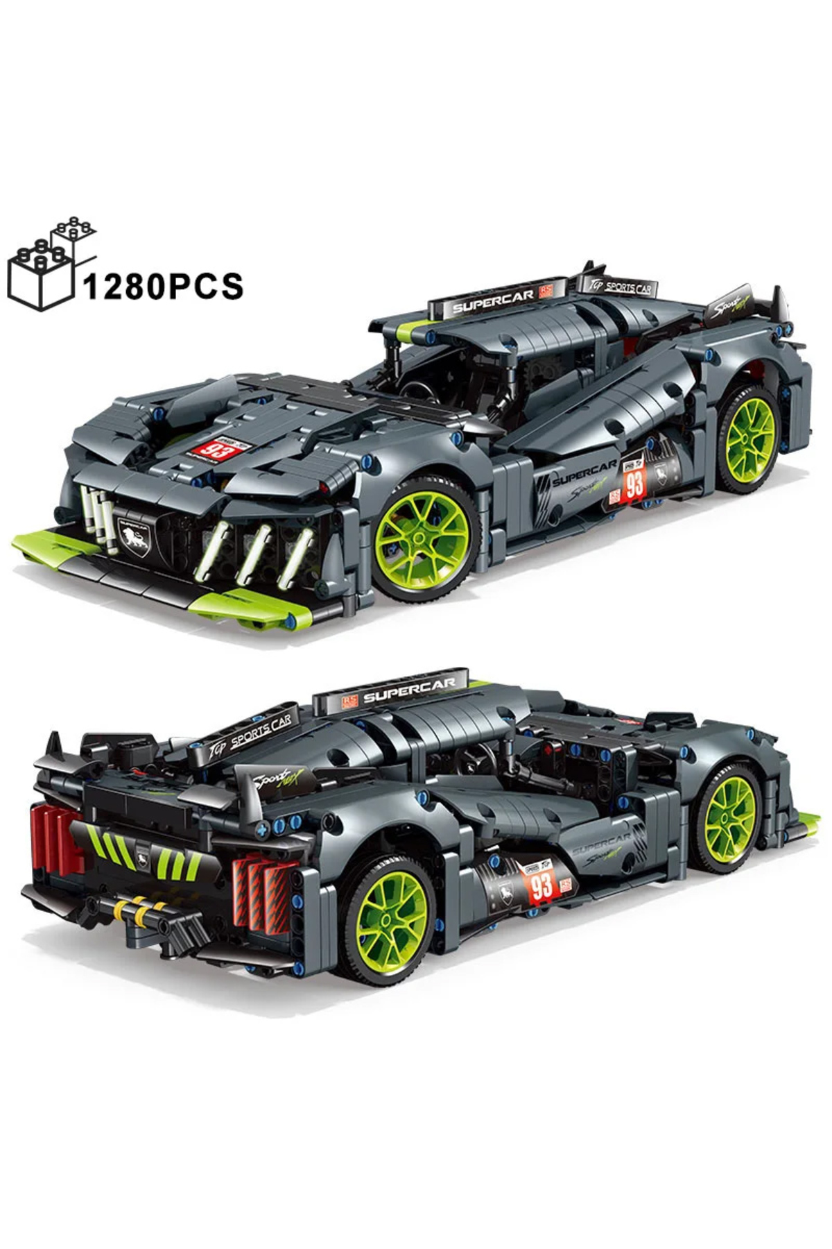 ۱۲۸۰ قطعه فنی، مقیاس ۱:۱۴، پژو، ۹×۸ سرعت، بلوک‌های ساختمانی خودرو، ۴۲۱۵۶، خودروی مسابقه‌ای، مونتاژ، قطعات…