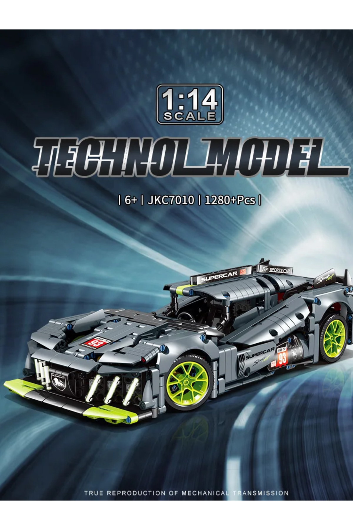 ۱۲۸۰ قطعه فنی، مقیاس ۱:۱۴، پژو، ۹×۸ سرعت، بلوک‌های ساختمانی خودرو، ۴۲۱۵۶، خودروی مسابقه‌ای، مونتاژ، قطعات…