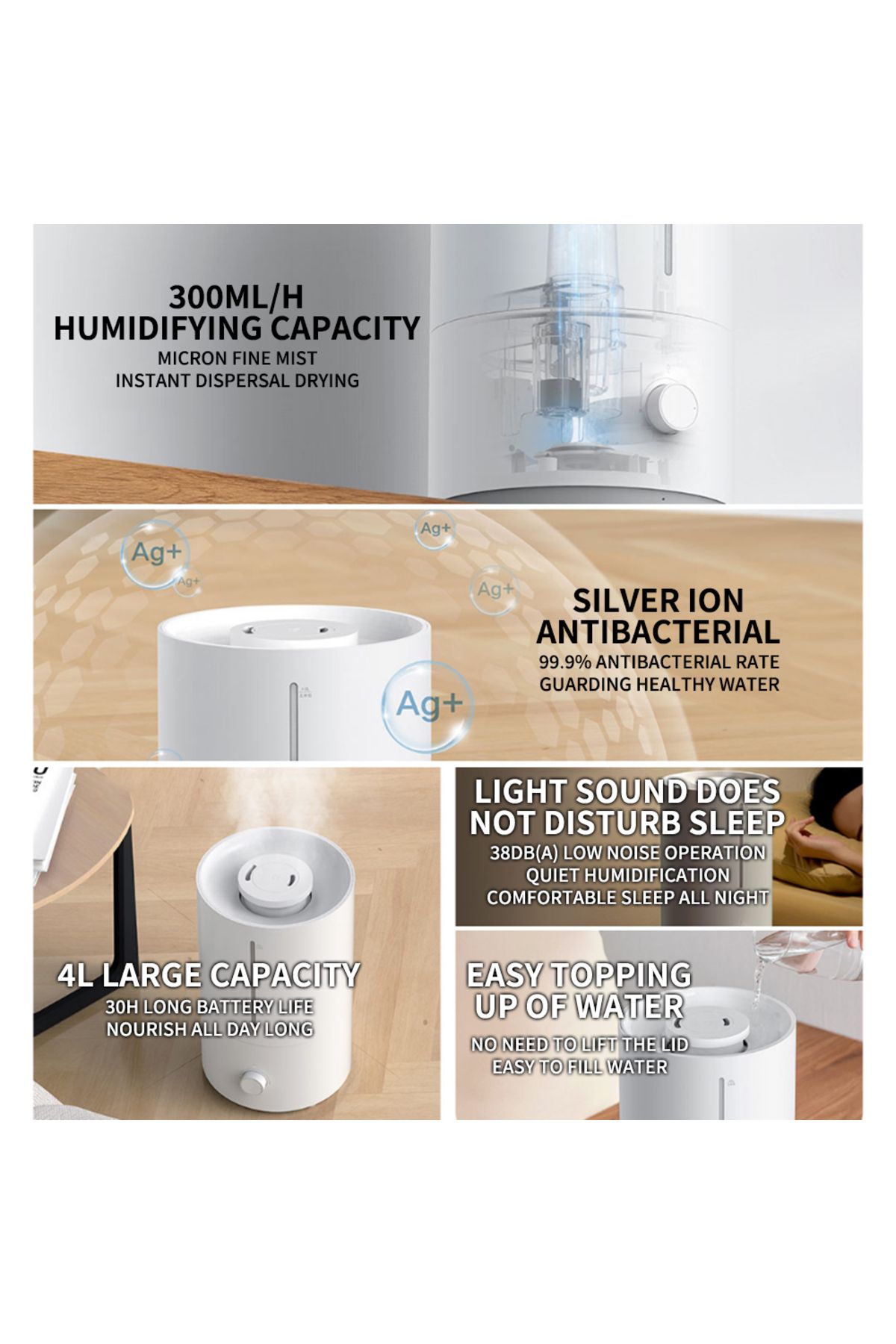Xiaomi-XIAOMI MIJIA Air Humidifier 2 4L Mist Maker Bedroom Aroma Diffuser Home Essential Oils Diffuser 9... 6