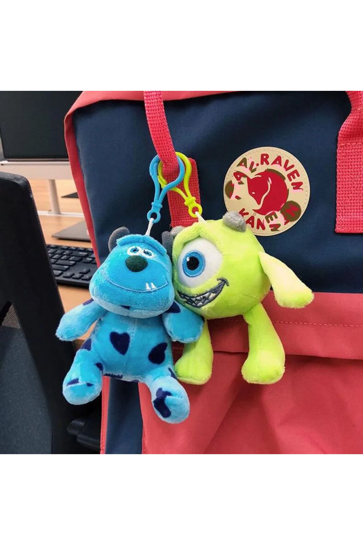 Choice-Disney Monsters University Plush Keychain Toy Strawberry Bear James Sullivan Mike Wazowski Soft S... 6