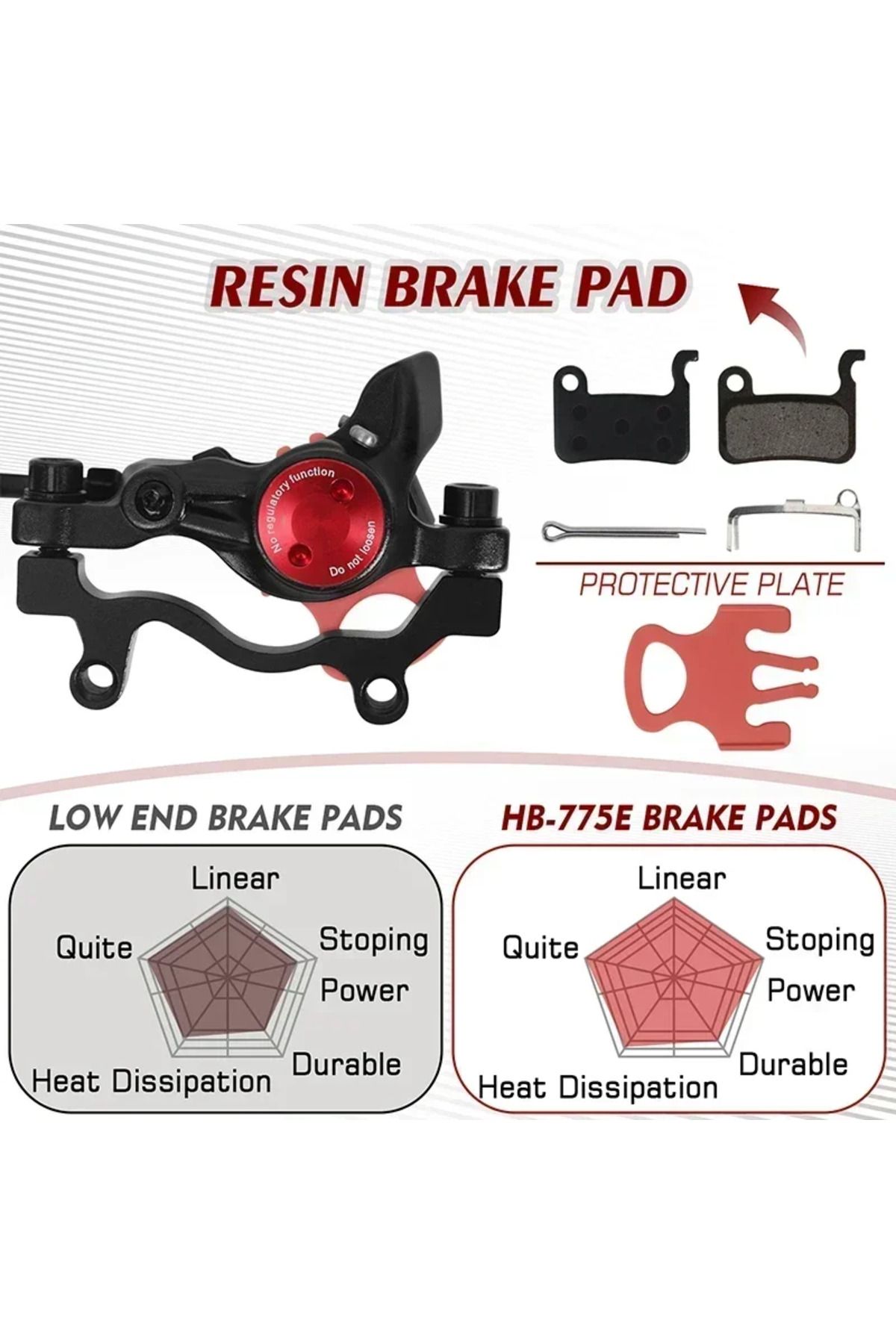 Choice-ZOOM Bicycle Hydraulic Disc Brake Set 2 Piston Oil Pressure MTB Brake 1100/1850mm Disc Brake for ... 5