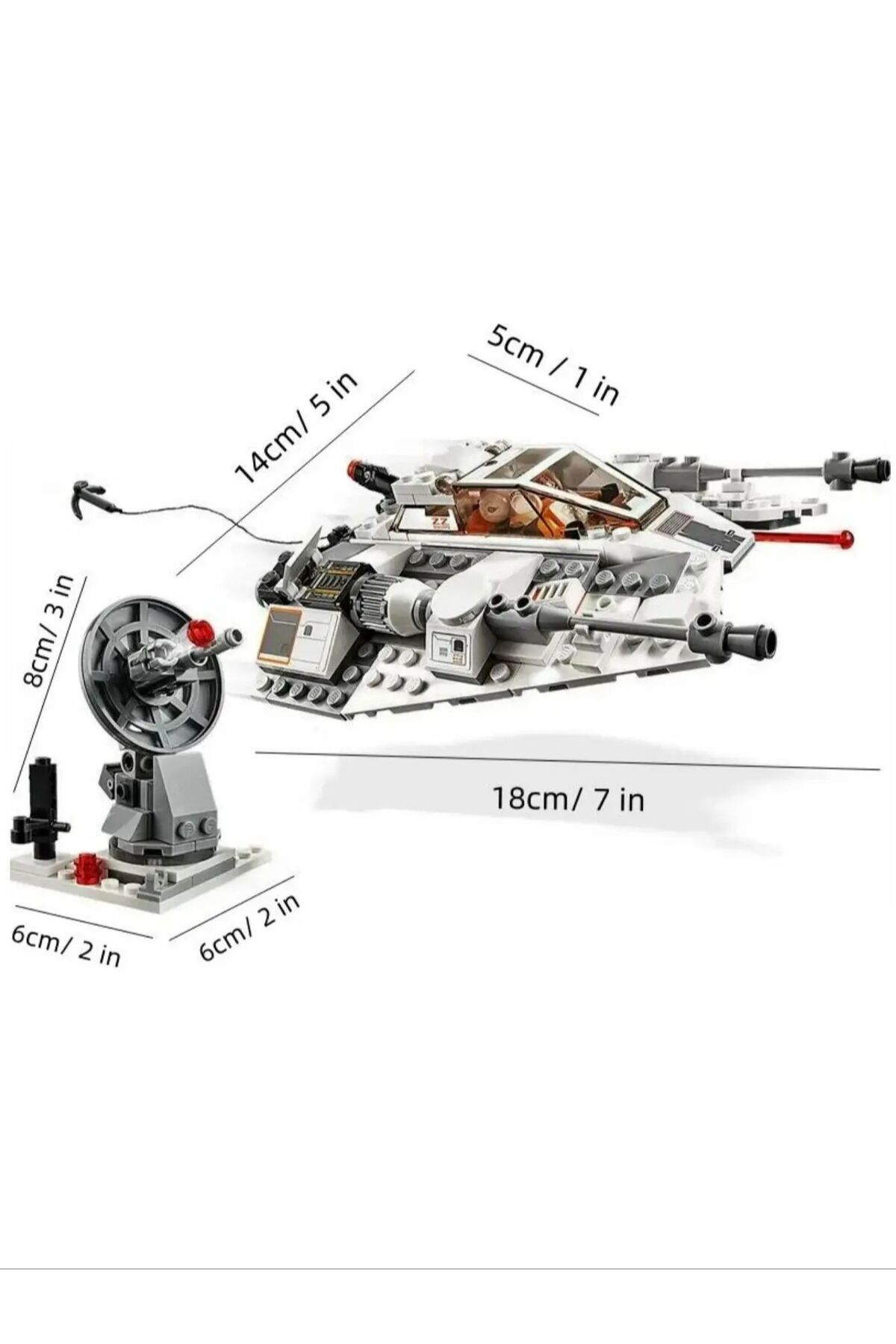 Miniso-MINISO 75259 309PCS Air Combat Aircraft Ship Space War Snowspeeder Action Assemble Building Block... 8