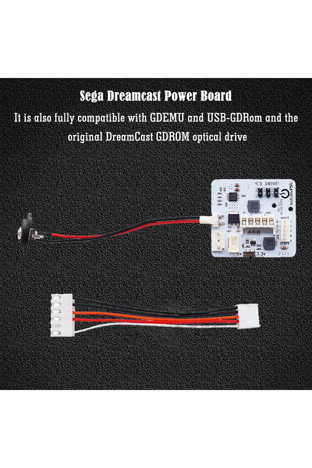 ALLOYSEED-Rev2.1 Saturn PSU 12V Power Supply Board + Power Plug Adapter For SEGA SaturnPSU Game Console Rep... 6