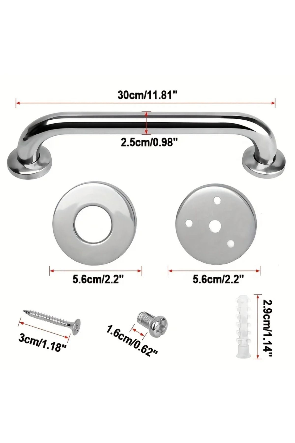 Choice-304 Stainless Steel Handrails, Accessible Bathroom, Bathroom, Safety Bathroom Handrails, Disabled... 7