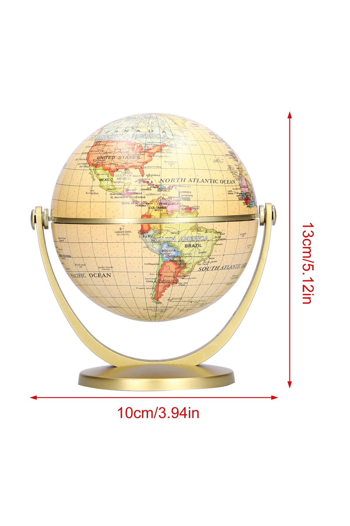 Choice-Mini World Map Globe English Edition Desktop Rotating Earth Geography Globe Teaching Tool 6