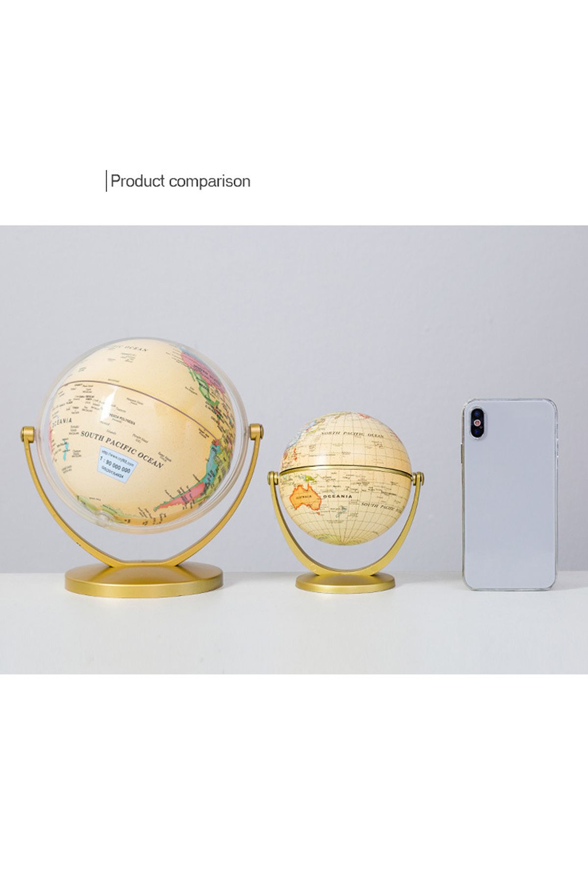 Choice-Mini World Map Globe English Edition Desktop Rotating Earth Geography Globe Teaching Tool 5