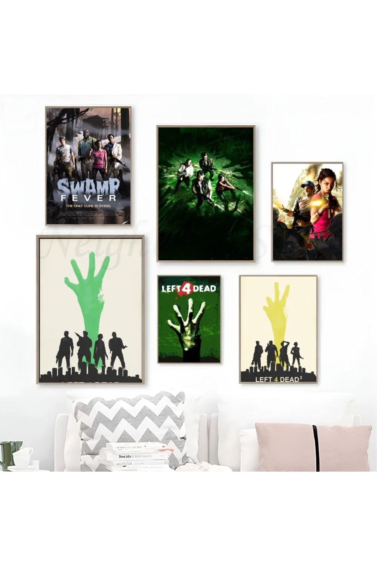 Choice-1pc Game-Left 4 Dead Poster Art Poster Waterproof Paper Sticker Coffee House Bar Room Wall Decor 3