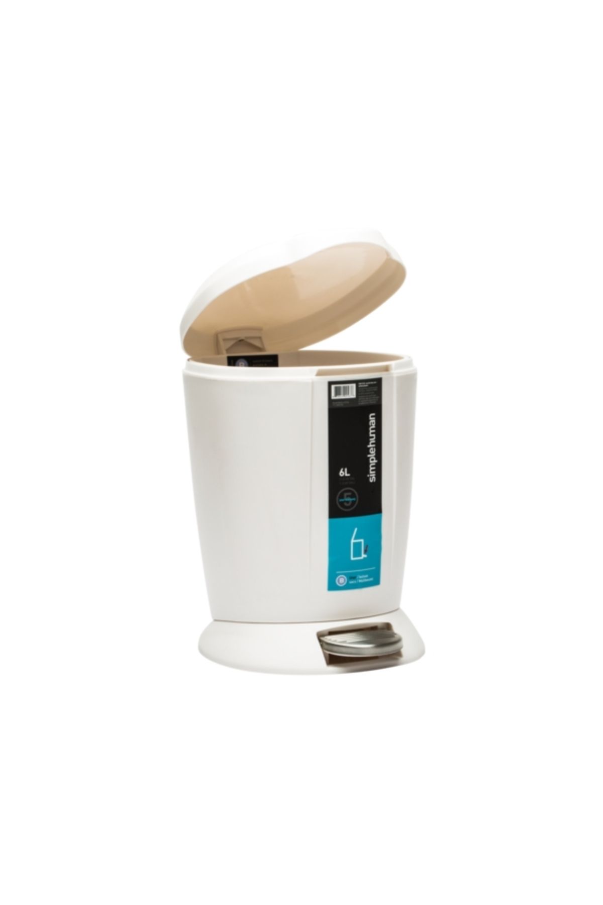 Simplehuman-Round Step Trash Can 6 Liter 3