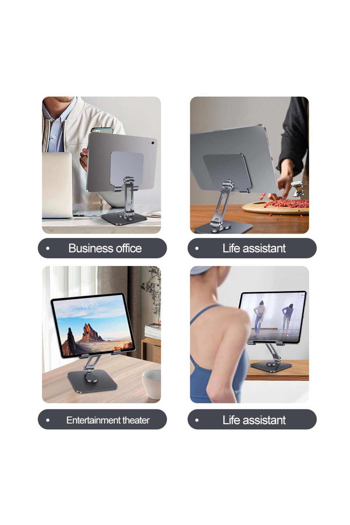 GOOJODOQ-Tablet Stand Holder For iPad Pro 12.9 Foldable 360 for ipad stand soporte tablet support tablette... 4