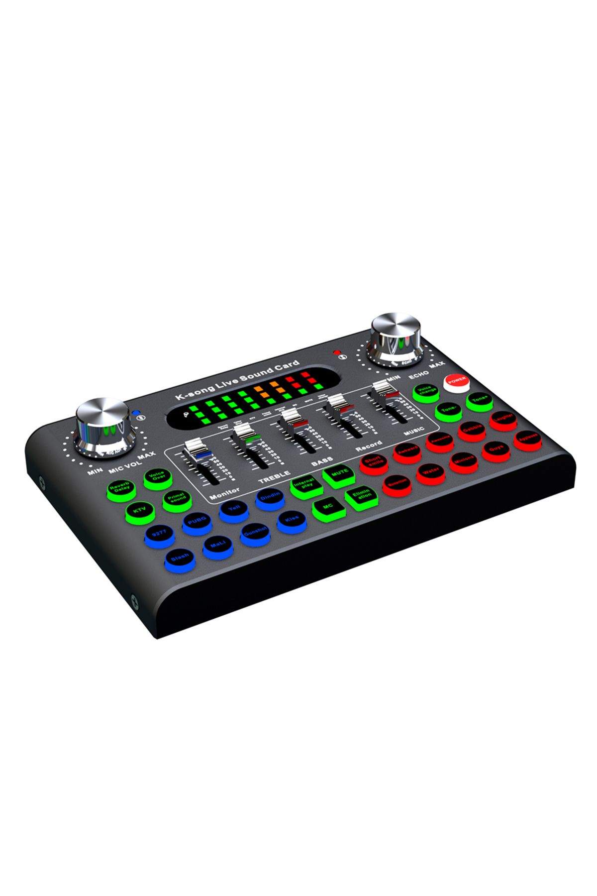 722 SEVEN HUNDRED AND TWENTY-TWO-F007C Professional Convenient Compact Desktop Singing Sound Card Mixer English Version For Record... 5