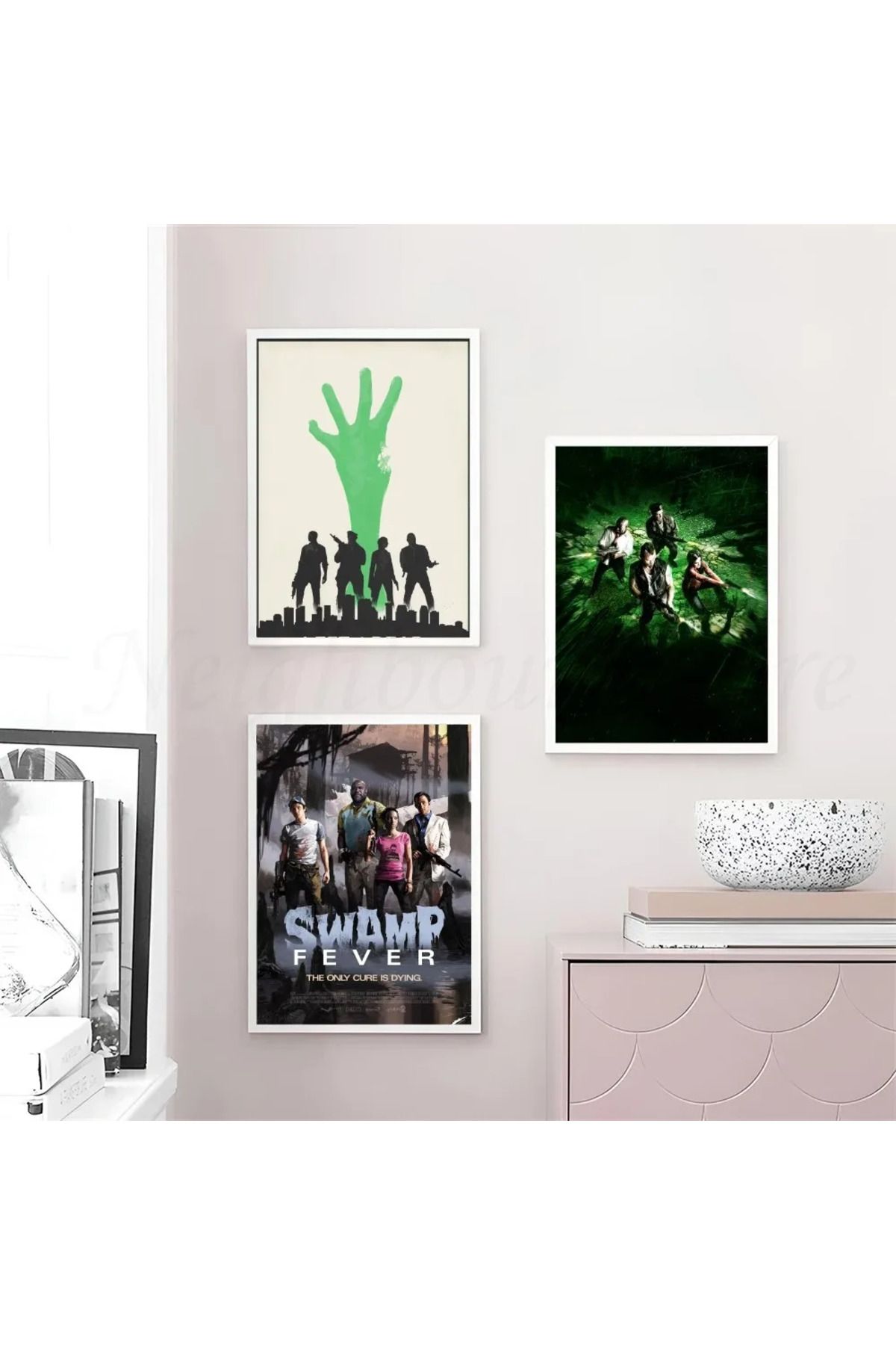 Choice-1pc Game-Left 4 Dead Poster Art Poster Waterproof Paper Sticker Coffee House Bar Room Wall Decor 4
