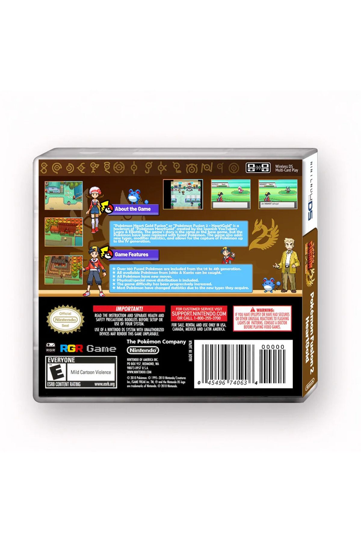 Choice-Pokemon Fusion 2- Heart Gold/soul Silver Nds Game Card Pocket Monster Box French Enthusiast Toy G... 7
