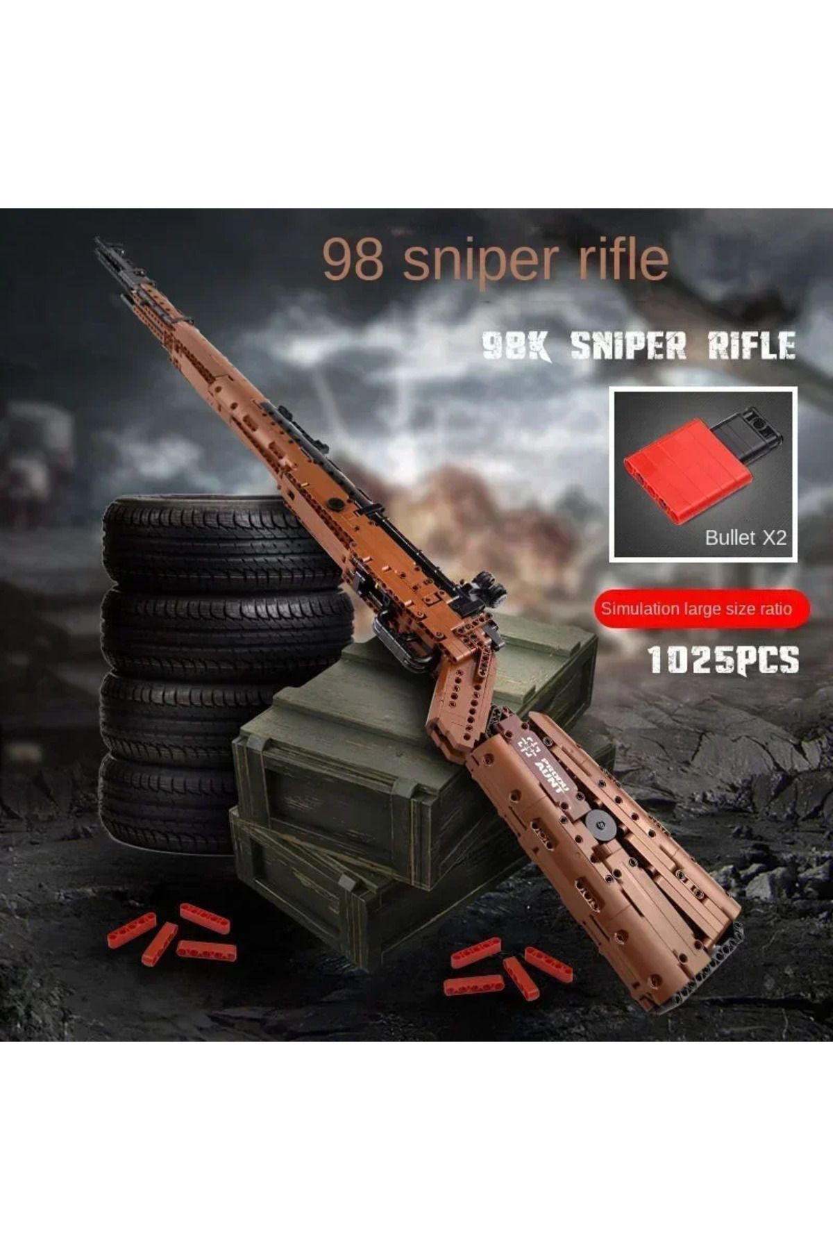 Choice-Mould King Mauser Kar98K Building Block Model WW2 Weapons Series Heavy Sniper Rifle Assemble Bric... 3