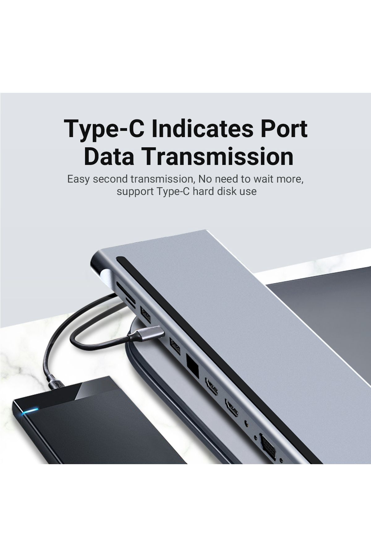 Choice-محطة إرساء USB C، موزع MST ثلاثي العرض 12 في 1 مع منفذ توسعة USB3.0*1/USB2.0*3/HDMI*2... 4