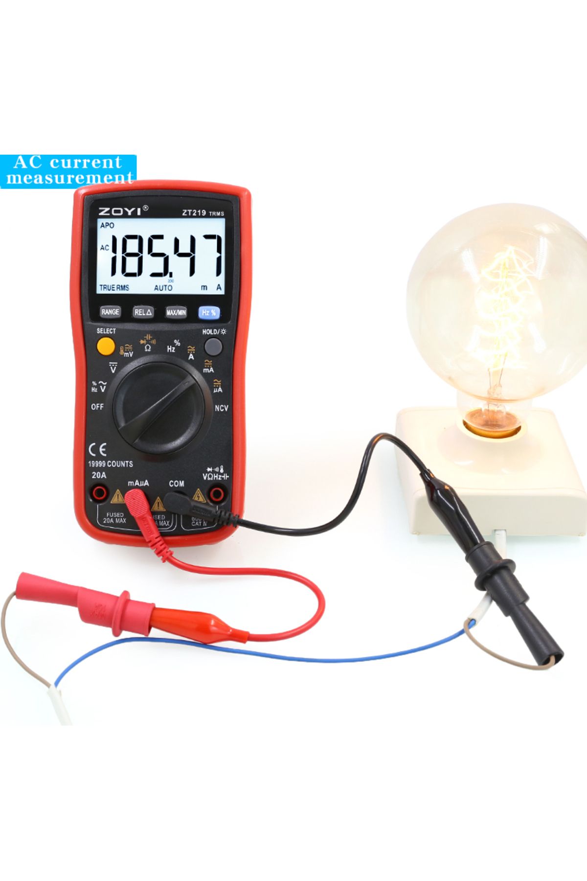ZOYI-Auto-Range Multimeter ZT219 High-Precision 4.5-Digit True RMS Digital Multimeter with Overlo... 6