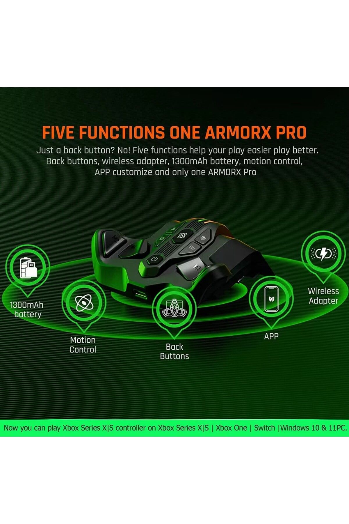 Choice-BIGBIG WON ARMOR X Pro Wireless Controller Paddles Back Button Rear Game Paddle Attachment for Xb... 3