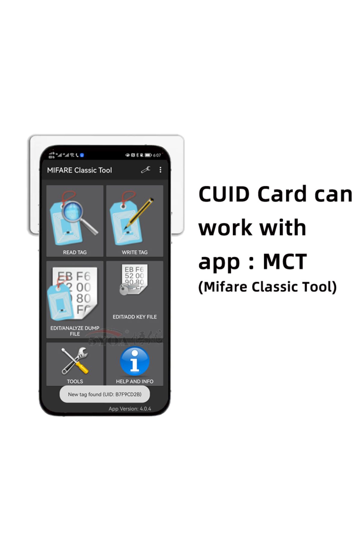 5YOA-5pcs Cuid Card 5/10pcs Cuid Android App Mct Modify Uid Changeable Nfc 1k S50 13.56mhz Rfid Card 2