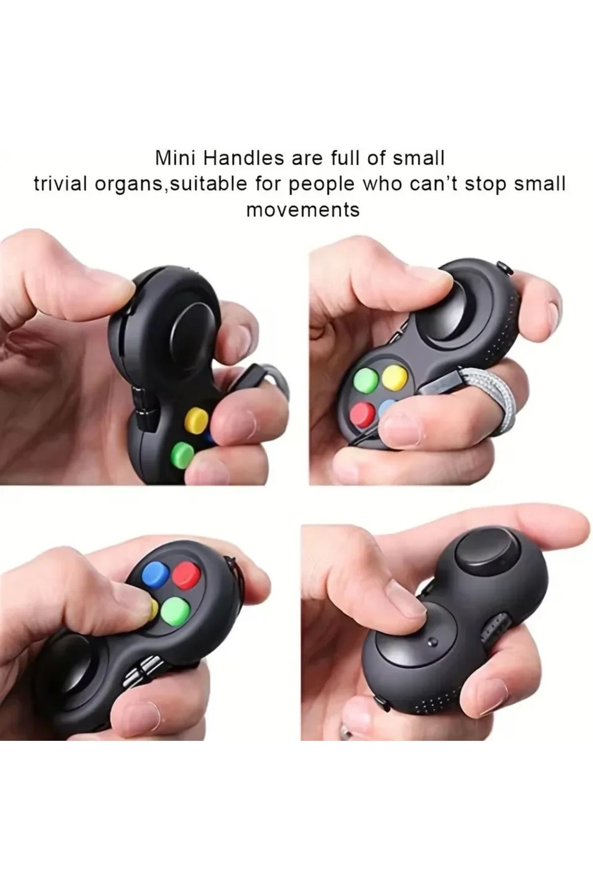 Choice-Fidget Pad Stress Reducing Toys Handheld Fidget Controller with 8 Functions Popping Squeeze Stres... 4