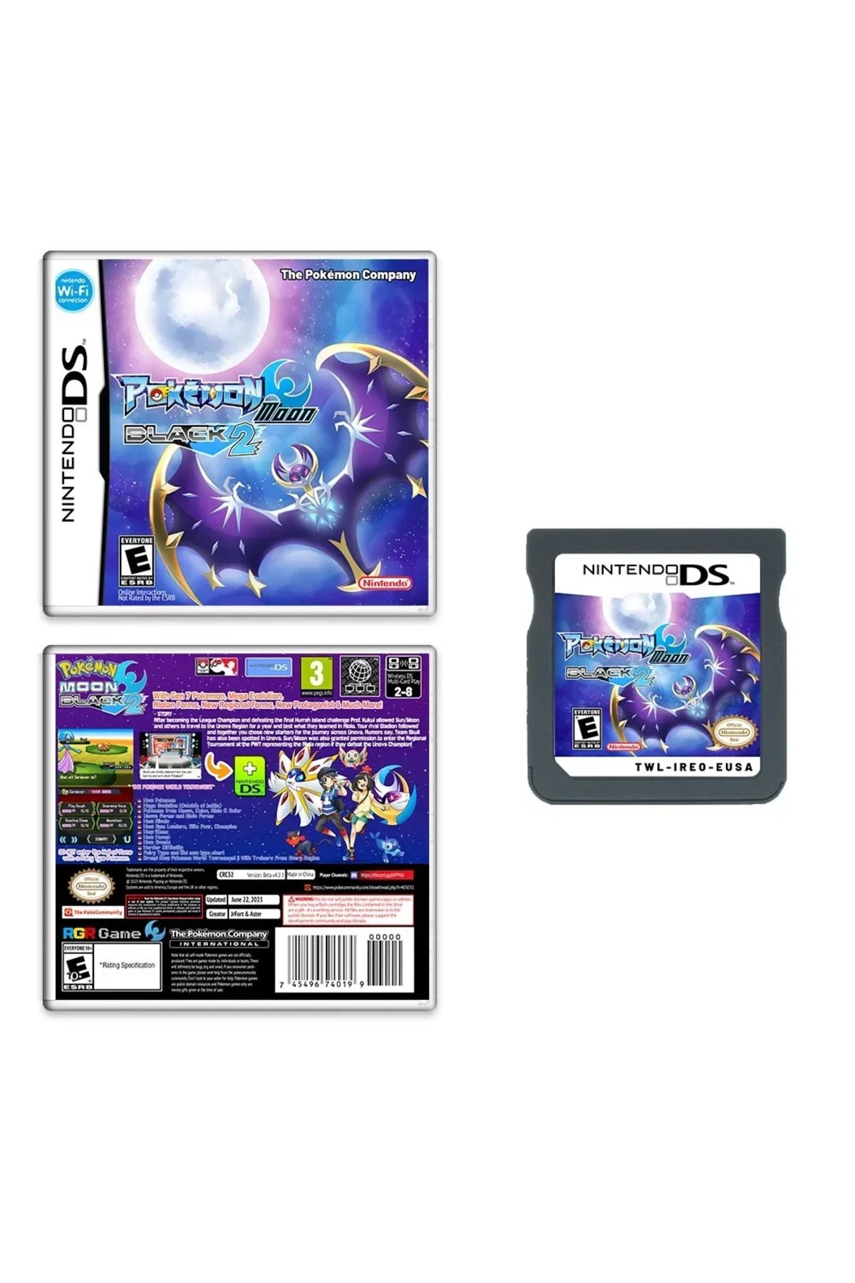 Choice-2023 NEW NDS Moemon Black 2 and White 2 Game Cartridge 32 Bit Video Game Console Card Pokemon She... 7