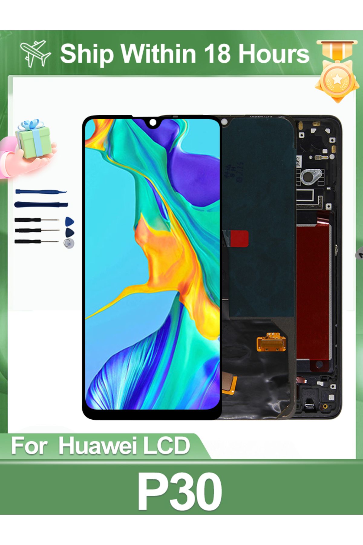 Lyncense-6.1" OLED For Huawei P30 LCD Display ELE-L29 ELE-L09 ELE-L04 LCD Touch Screen Digitizer P30 Displ... 8