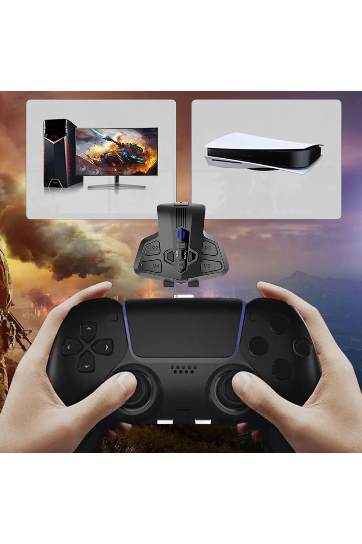VAKIND-Backplate Programable Remap Kit for PS5 DualSense Gamepad PC Back Buttons with Turbos Macro Funct... 5