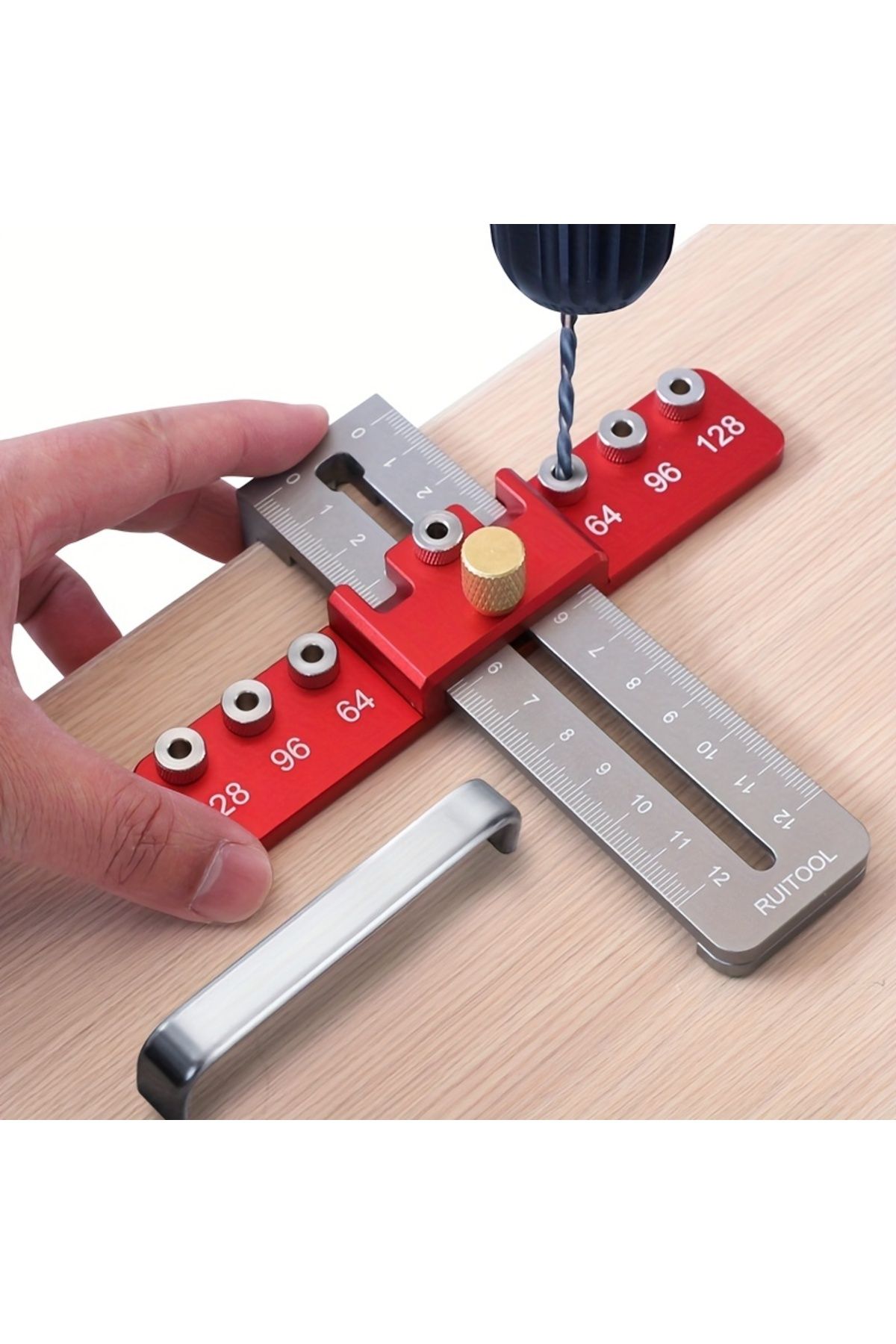 Choice-Cabinet Hardware Jig Kit Woodworking Drawer Door Handle Jig Adjustable Drill Guide Mounting Tool ... 2