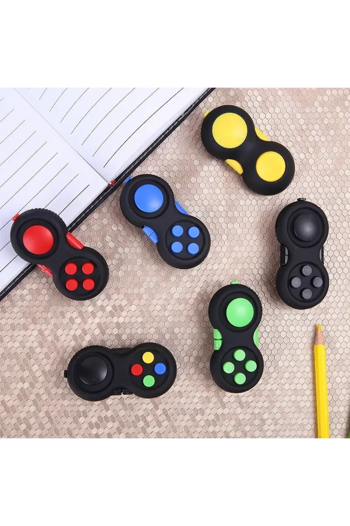 Choice-Fidget Pad Stress Reducing Toys Handheld Fidget Controller with 8 Functions Popping Squeeze Stres... 6