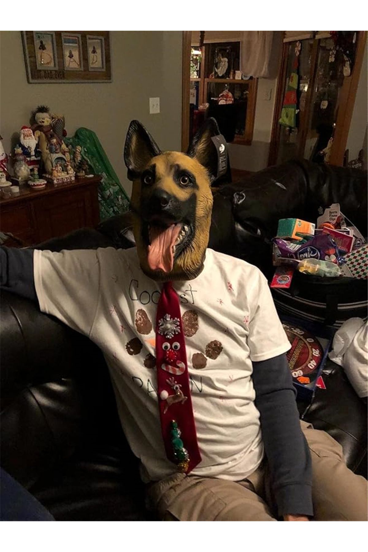 Choice-Dog Head Mask Halloween Party Dog Costume Masks Mask Super Bowl Underdog Costume Latex Animal Hea... 7