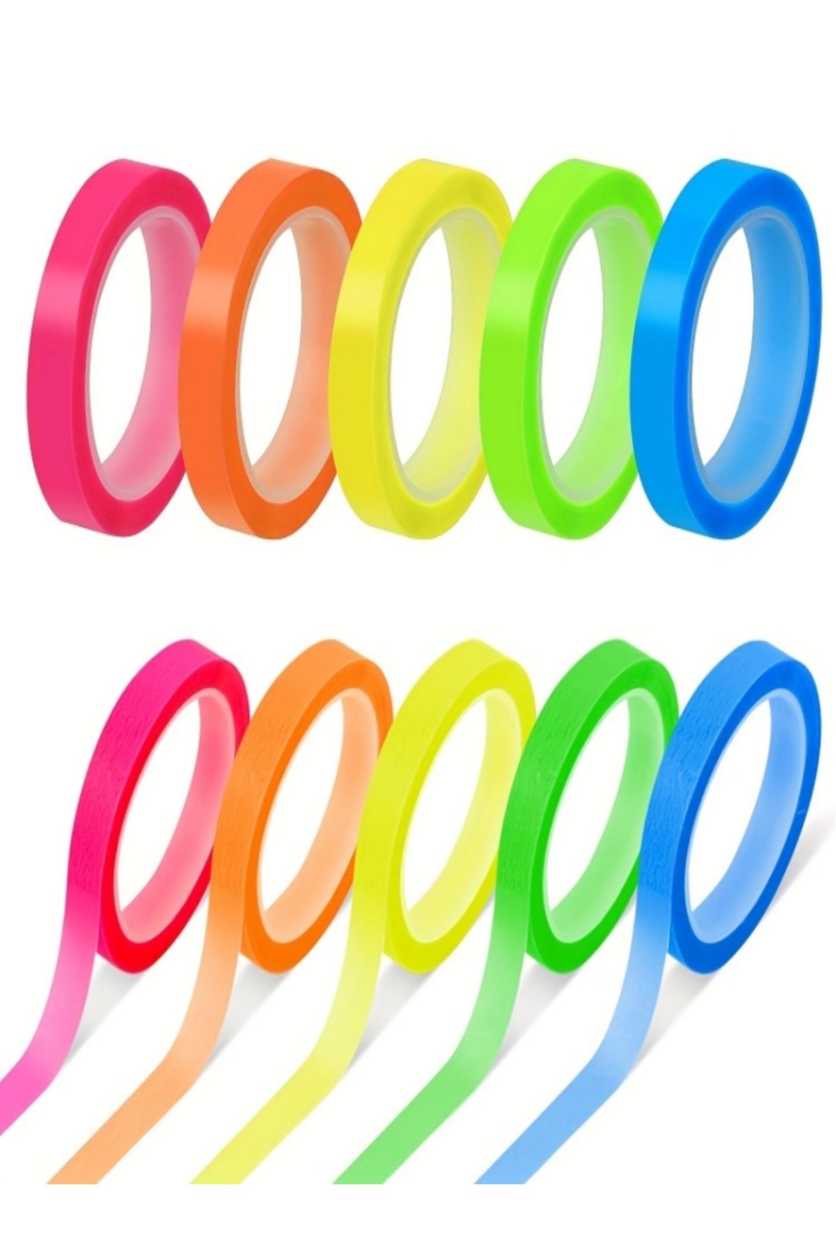Choice-10 Rolls Transparent Highlighter Tape, 5 Colors Book Annotation Sticky Notes, Reading Marking Sti... 8