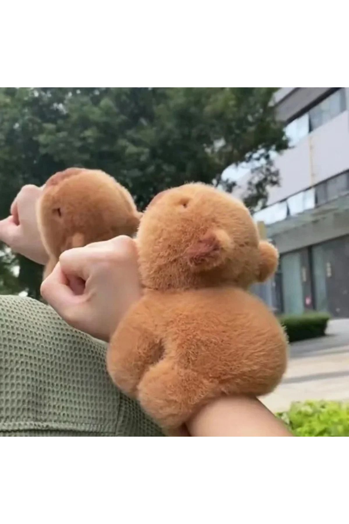 Choice-New Capybara Wristband Bracelet Kawaii Cartoon Plush Animal Capybara Clap Circle Cotton Doll Cute... 7
