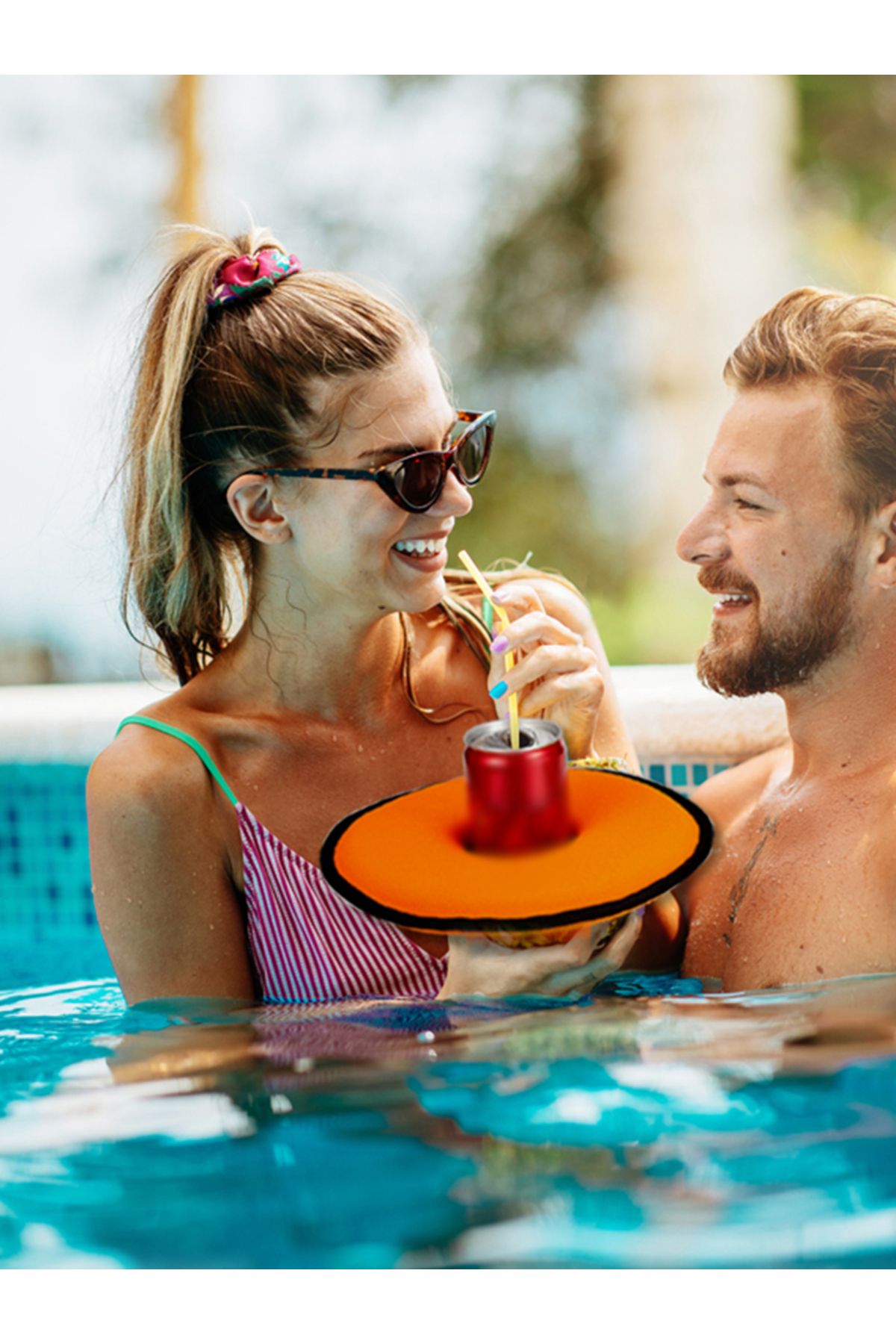 Choice-Swimming Pool Floating Cup Holder Beer Beverage Insulated Floating Cup Sleeve Stabilize Reusable ... 8