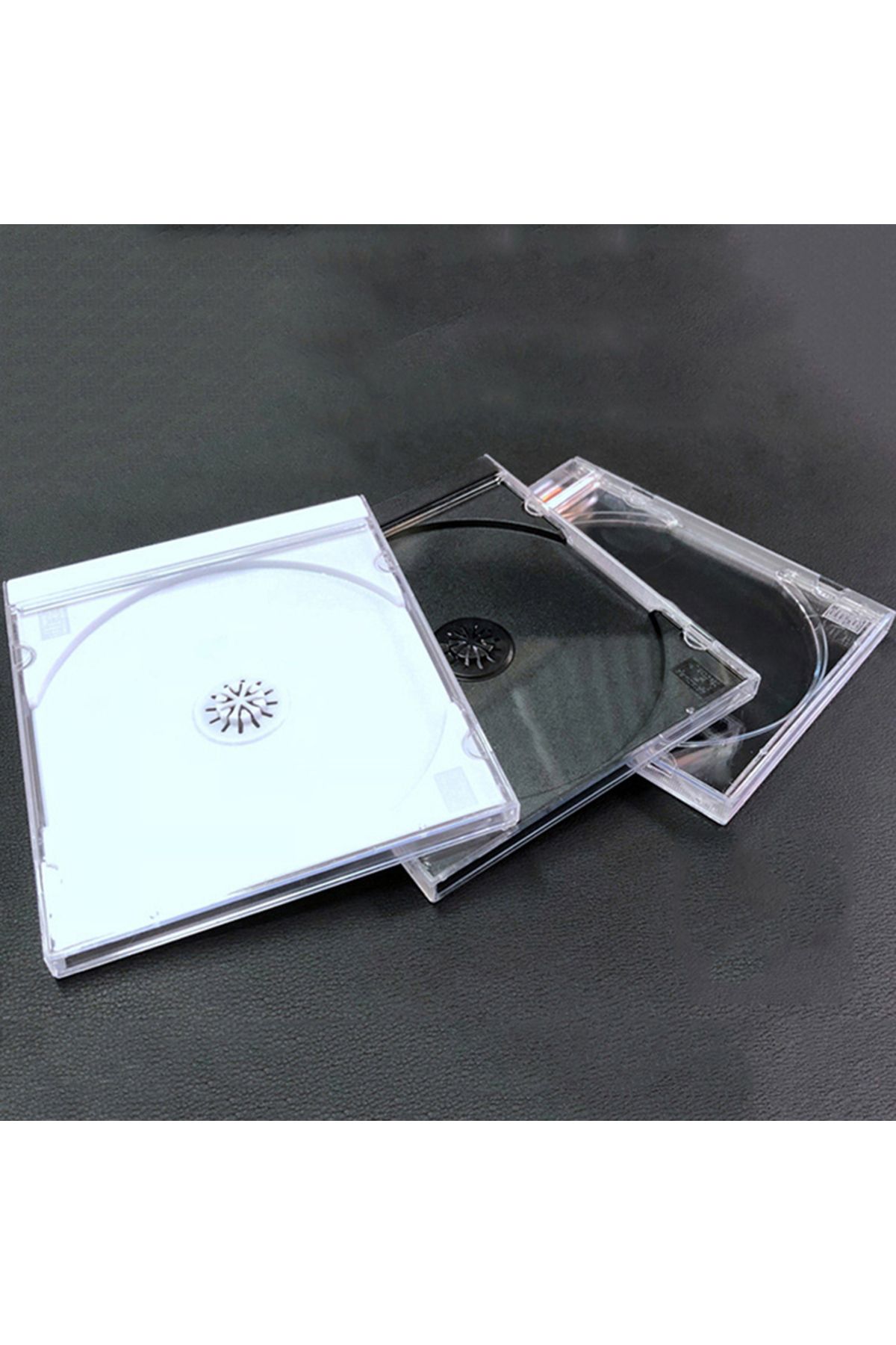Choice-1PC Empty CD Case Standard Disc Storage Box Transparent Bottom CD Box PP Plastic CD Case CD Case ... 3