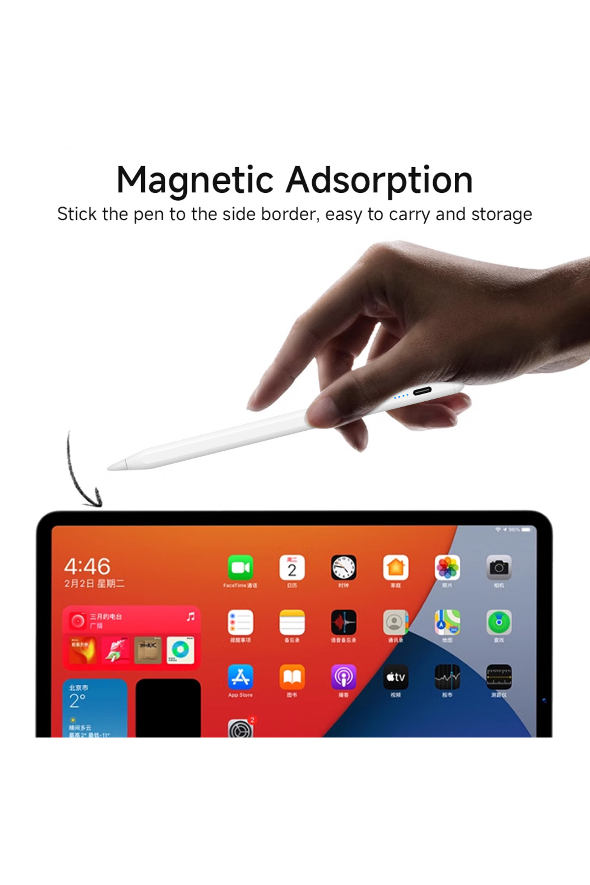 Choice-Universal Stylus Android IOS Windows Stylus IPad Apple Pencil Tablet Features A Magnetic Attachme... 7