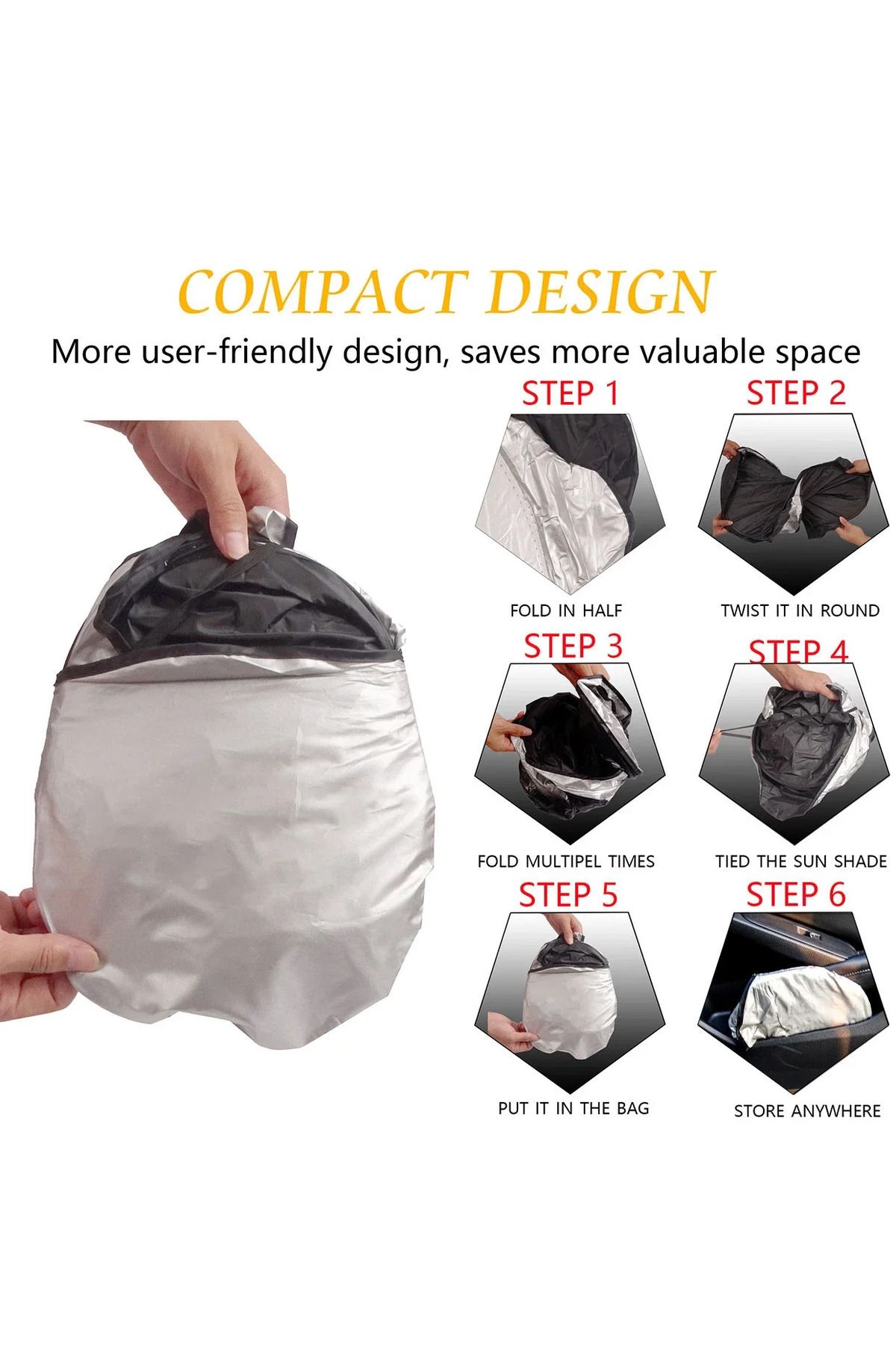 Choice-Car Sun Shade Protector Auto Front Window Sunshade Covers For Smart EQ Fortwo 451 452 454 EQ Forf... 4