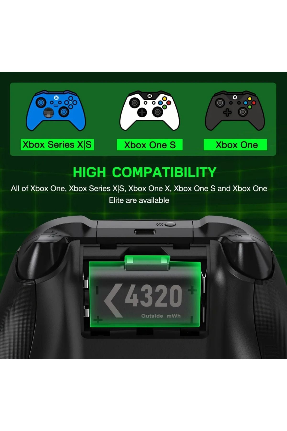 Choice-Controller Charger For Xbox One Controller Charging Station With 2  Rechargeable Battery Packs Fo... 5