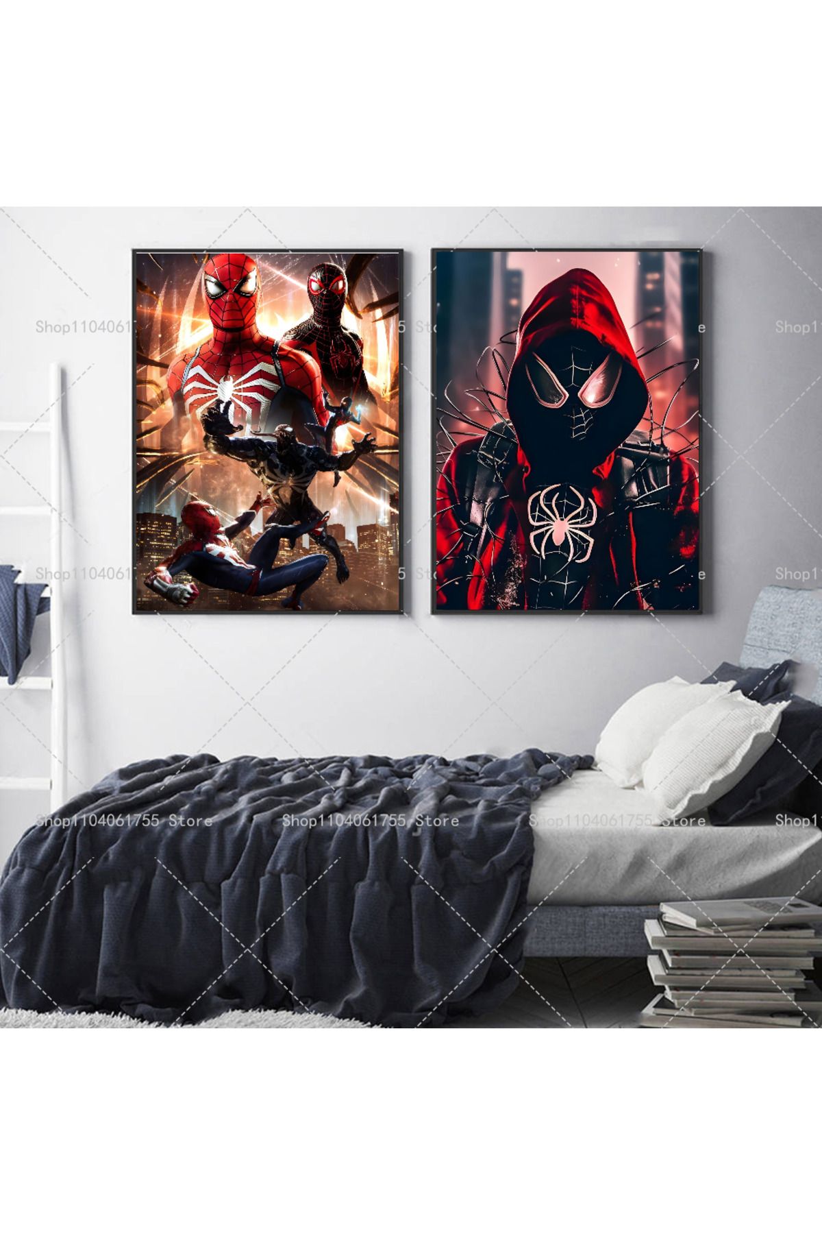 Choice-1PC Spider-Man Miles Morales Spiderman Poster Self-adhesive Art Waterproof Paper Sticker Coffee H... 4
