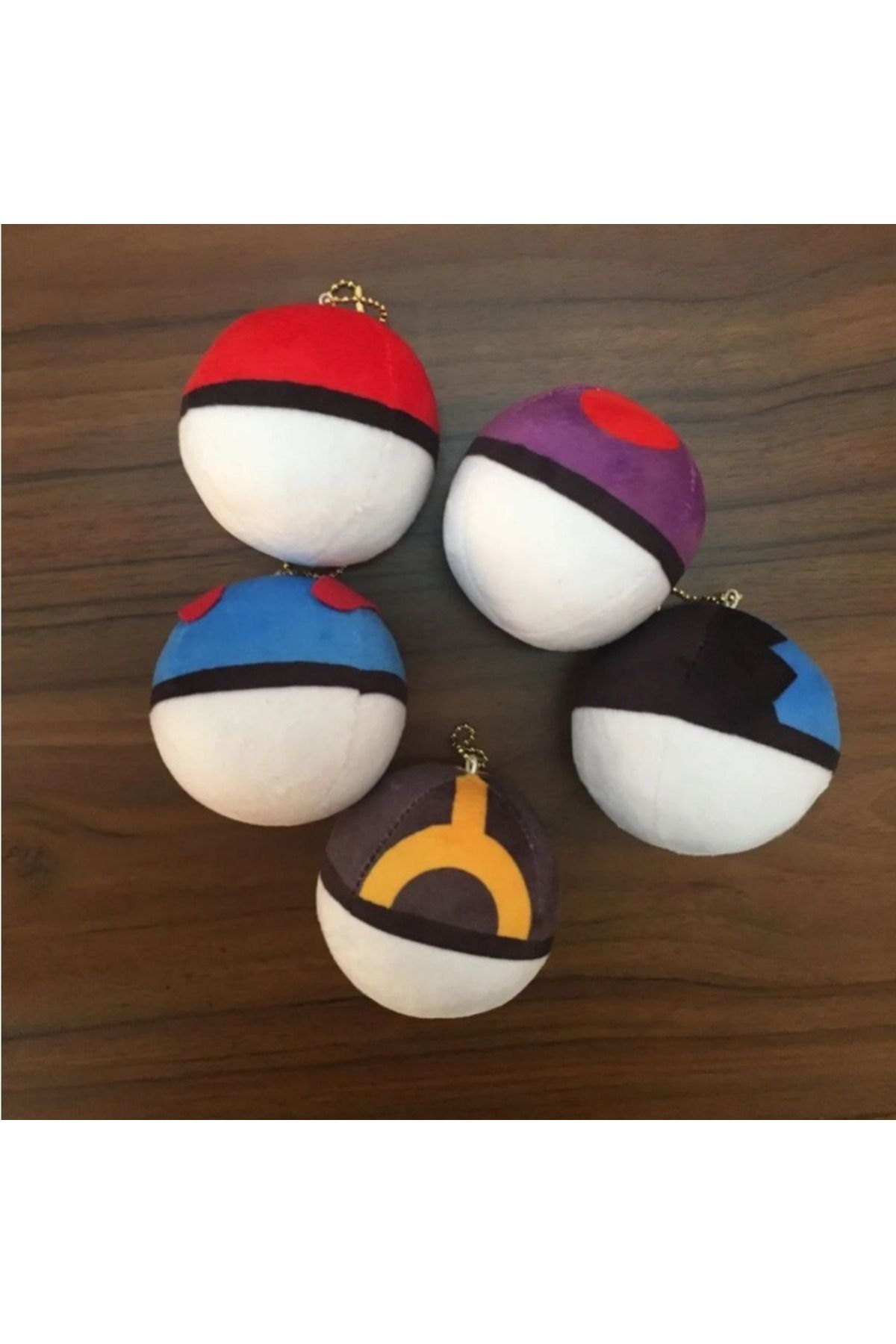 Choice-Mini Pokeball Plush Master Ball Keychain Great Ball Beast Ball Dusk Ball Hisuian Ultra Ball Bag P... 7