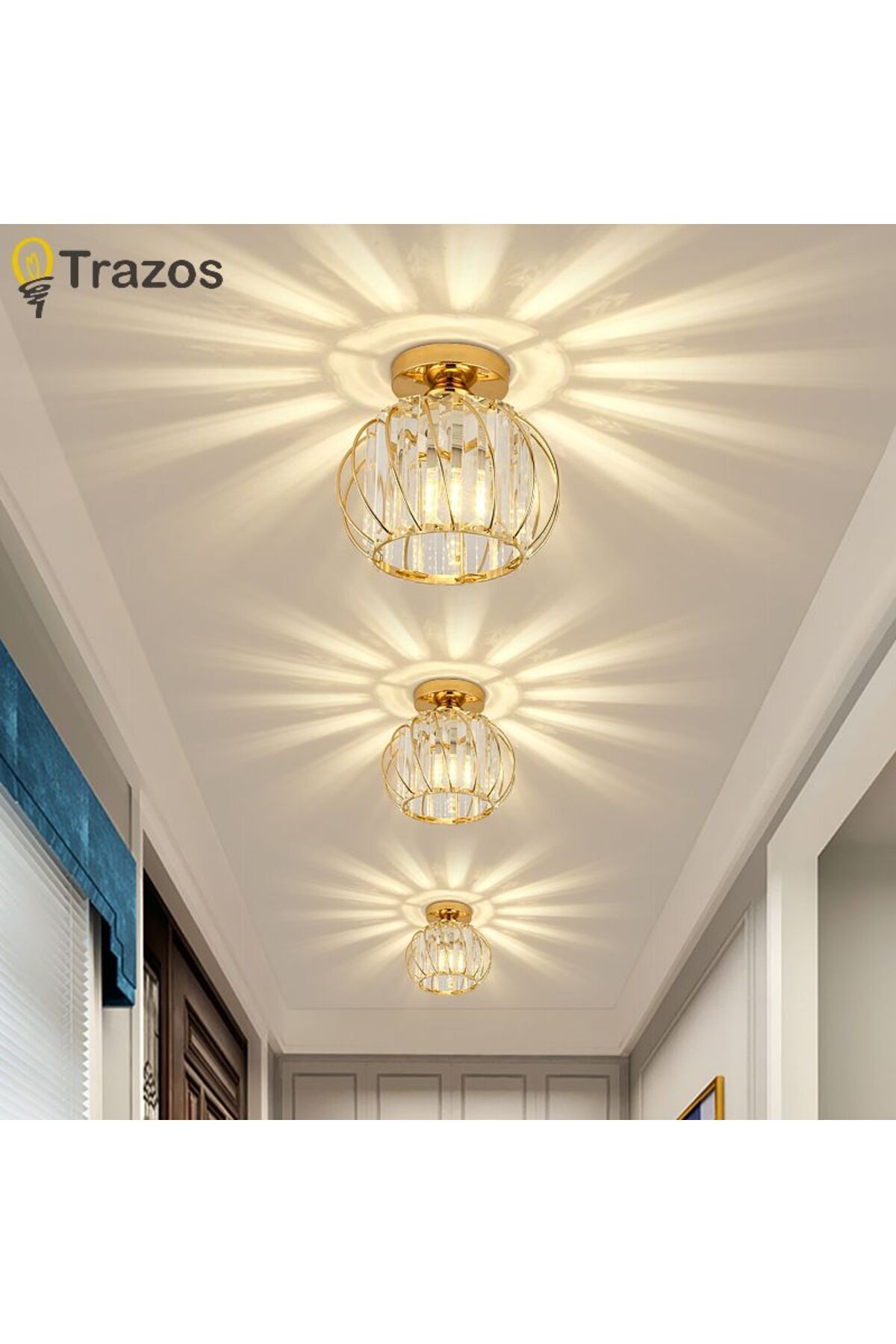 Choice-Led Crystal Aisle Light Corridor Light Simple Modern Simple Small Ceiling Light Creative Nordic B... 4