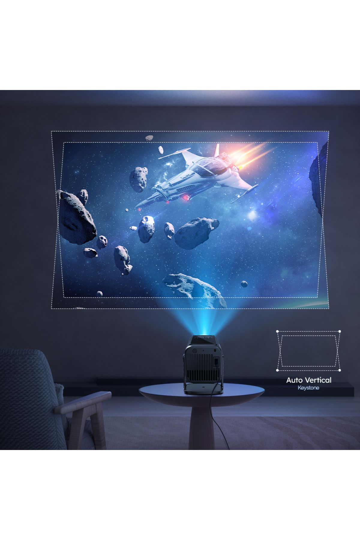 Choice-WUDUNG V1 Smart Projector 4K 1080P 500ANSI Android13 Media Center Amlogic 950S Quad Cortex-A53 Wi... 5