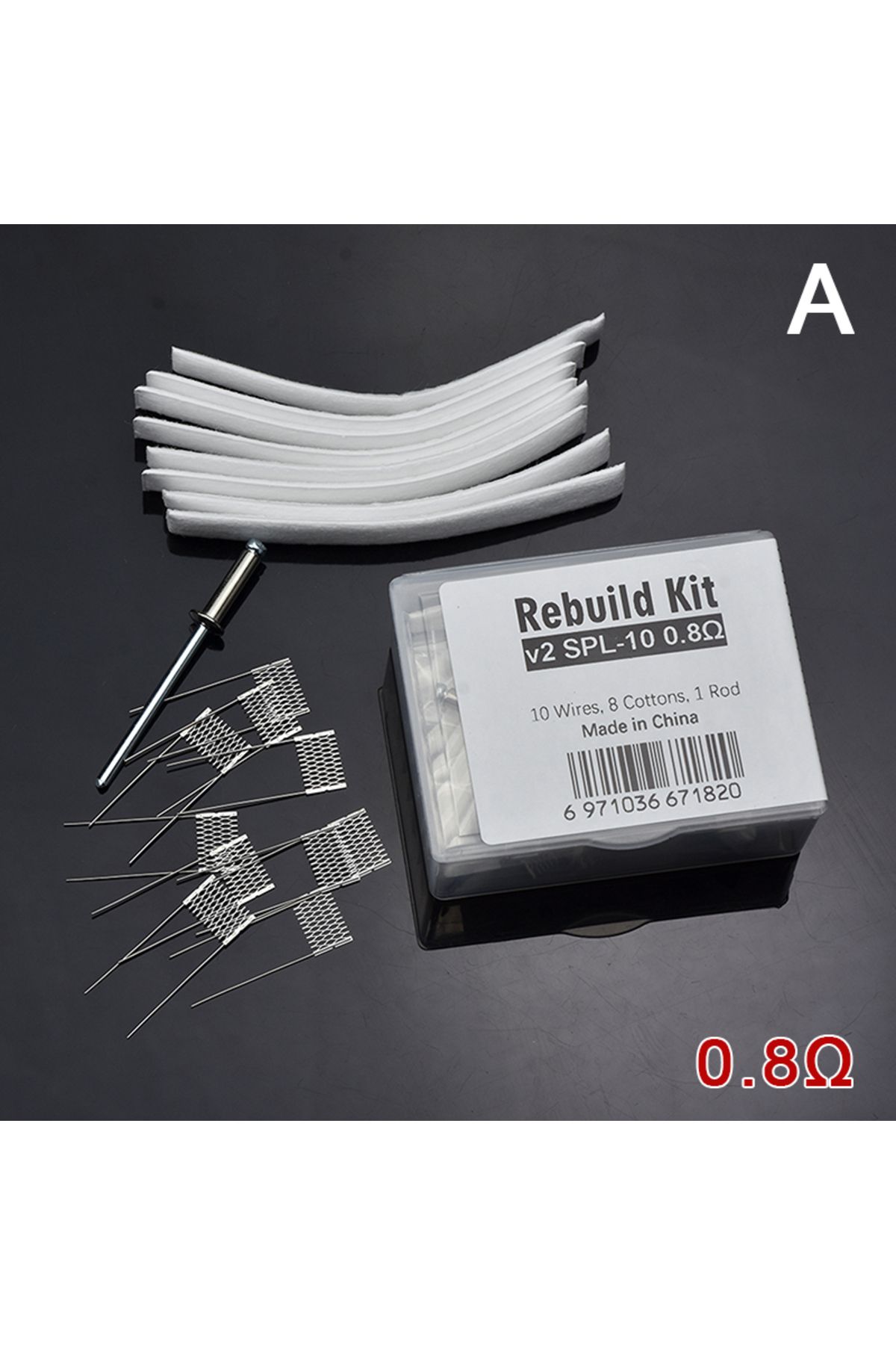 Choice-1Set DIY Rebuild Kit V2 Spl-10 0.6/0.8ohm Spl-10 1.0/1.2ohm Mesh Coil Resistance Wire Replacement... 1