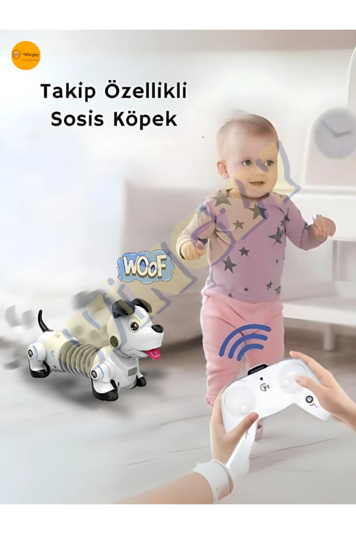 Uzaktan Kumandalı Sosis Köpek, Full Fonksiyon, Sesli, Hareketli, Sensörlü, Oyun Arkadaşı