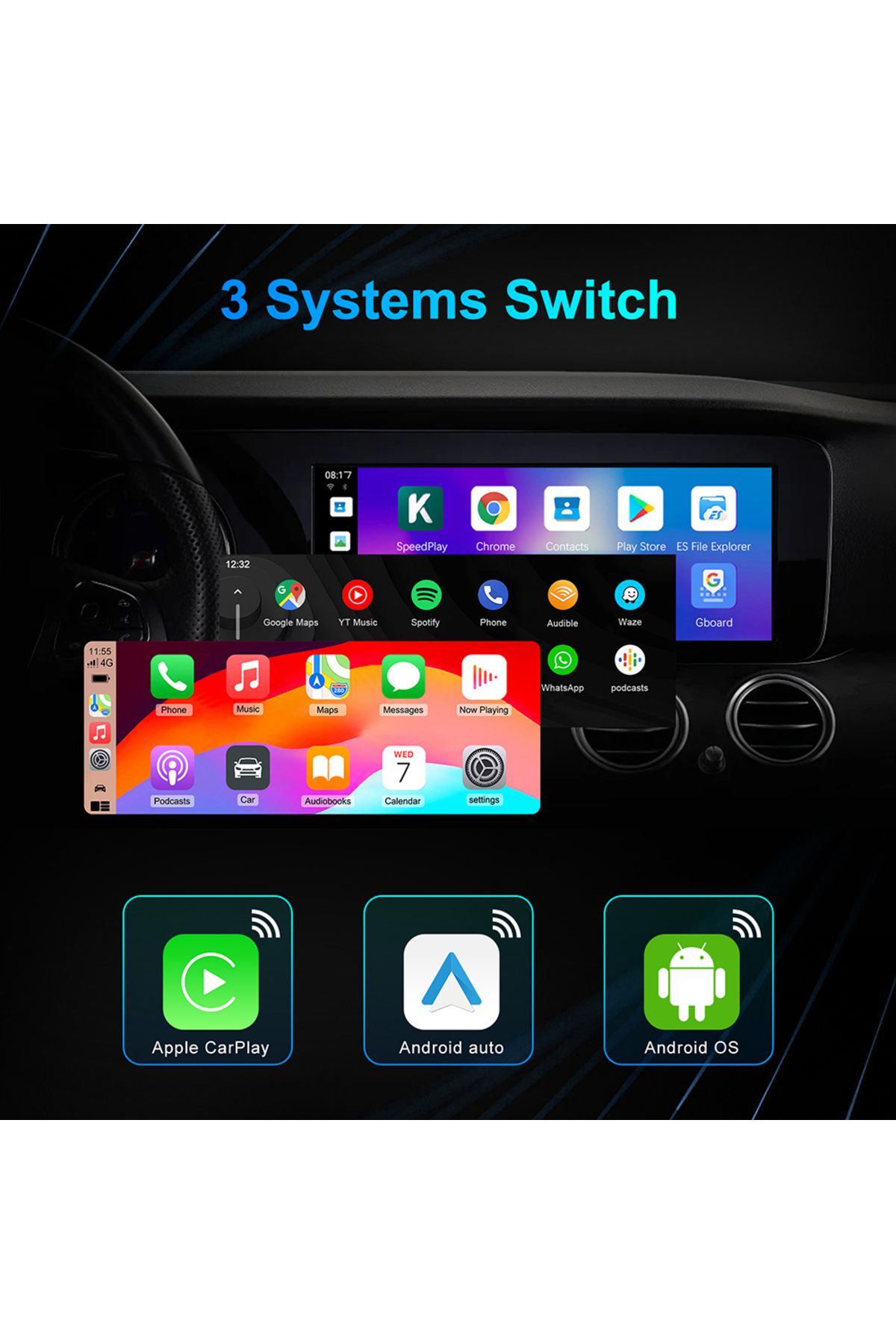Choice-8GB 128GB New Android 13 Smart CarPlay Ai Box Wired To Wireless CarPlay Wireless Android Auto For... 5