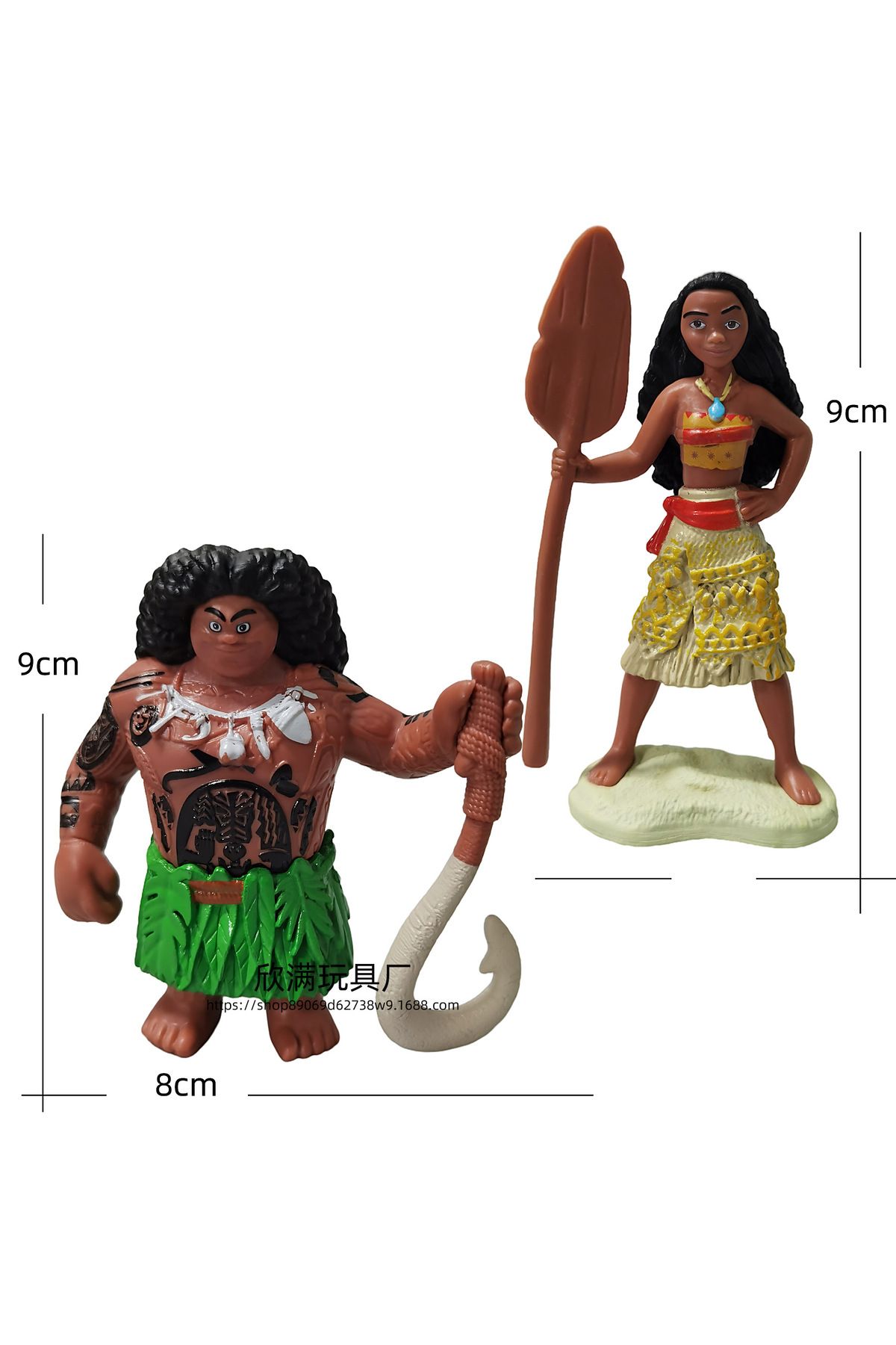 Choice-6-10pcs/set 5-11cm Moana Princess Maui Chief Tui Tala Heihei Pua Action Figure Brinquedo Toys For... 3