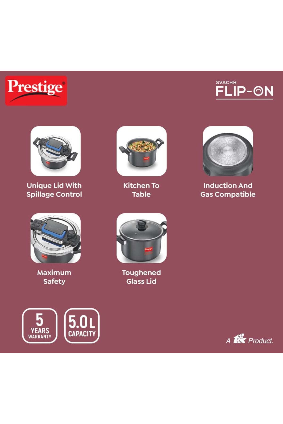 Prestige anodised cooker sale