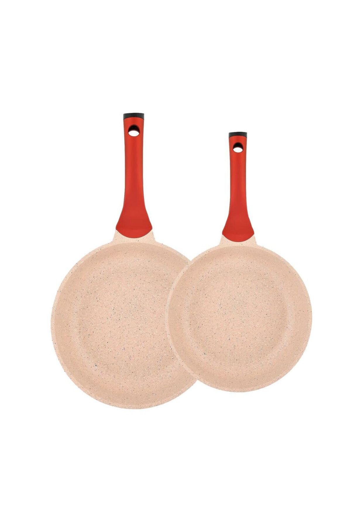 Prestige-Essentials Granite Nonstick Pots and Pans Set | Induction Cookware Set 11 Pieces  - Pink 3
